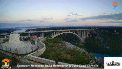 Skradin, řeka Krka, most A1