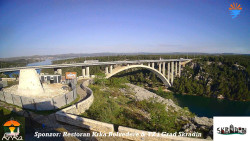 Skradin, řeka Krka, most A1