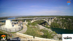 Skradin, řeka Krka, most A1