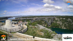 Skradin, řeka Krka, most A1