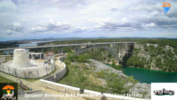 Skradin, řeka Krka, most A1