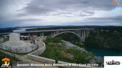 Skradin, řeka Krka, most A1