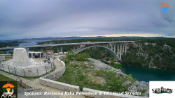 Skradin, řeka Krka, most A1