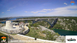 Skradin, řeka Krka, most A1