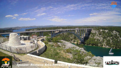 Skradin, řeka Krka, most A1