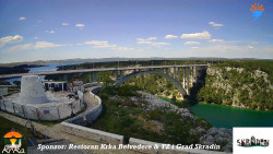 Skradin, řeka Krka, most A1