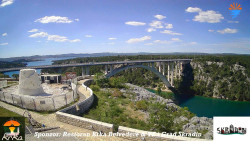 Skradin, řeka Krka, most A1