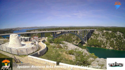 Skradin, řeka Krka, most A1