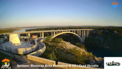 Skradin, řeka Krka, most A1