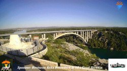 Skradin, řeka Krka, most A1