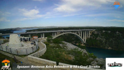 Skradin, řeka Krka, most A1