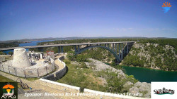 Skradin, řeka Krka, most A1