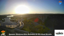 Skradin, řeka Krka, most A1