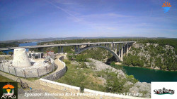 Skradin, řeka Krka, most A1