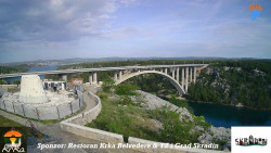 Skradin, řeka Krka, most A1