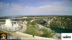 Skradin, řeka Krka, most A1