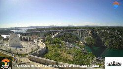 Skradin, řeka Krka, most A1