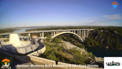 Skradin, řeka Krka, most A1