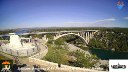 Skradin, řeka Krka, most A1