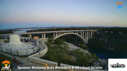 Skradin, řeka Krka, most A1
