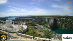 Skradin, řeka Krka, most A1