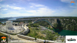 Skradin, řeka Krka, most A1