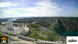 Skradin, řeka Krka, most A1