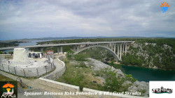 Skradin, řeka Krka, most A1