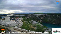 Skradin, řeka Krka, most A1