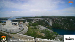 Skradin, řeka Krka, most A1
