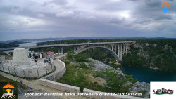 Skradin, řeka Krka, most A1