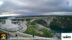 Skradin, řeka Krka, most A1
