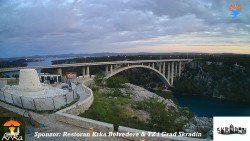 Skradin, řeka Krka, most A1