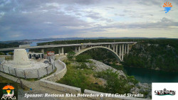 Skradin, řeka Krka, most A1
