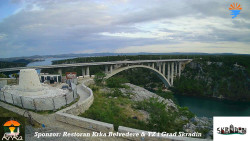Skradin, řeka Krka, most A1