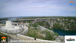 Skradin, řeka Krka, most A1