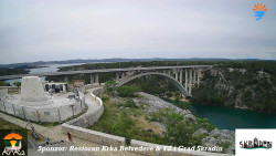 Skradin, řeka Krka, most A1