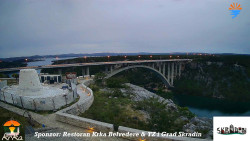 Skradin, řeka Krka, most A1