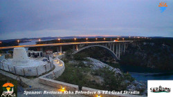 Skradin, řeka Krka, most A1