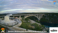 Skradin, řeka Krka, most A1