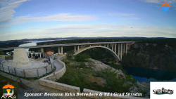 Skradin, řeka Krka, most A1
