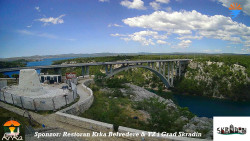 Skradin, řeka Krka, most A1