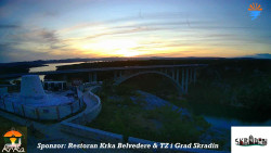 Skradin, řeka Krka, most A1