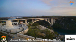 Skradin, řeka Krka, most A1