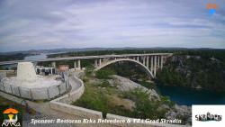 Skradin, řeka Krka, most A1