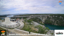 Skradin, řeka Krka, most A1
