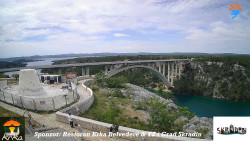 Skradin, řeka Krka, most A1