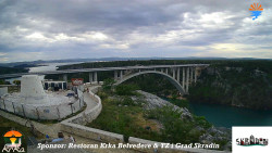 Skradin, řeka Krka, most A1