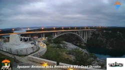 Skradin, řeka Krka, most A1