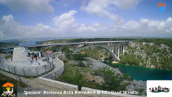 Skradin, řeka Krka, most A1